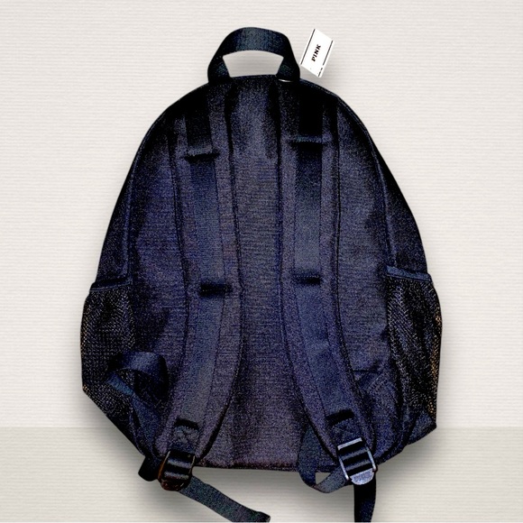 NWT Victoria's Secret PINK Ivy Classic Canvas Backpack | Black - Picture 3 of 4